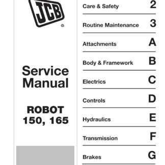 JCB 150 165 165HF Robot Service Repair Manual