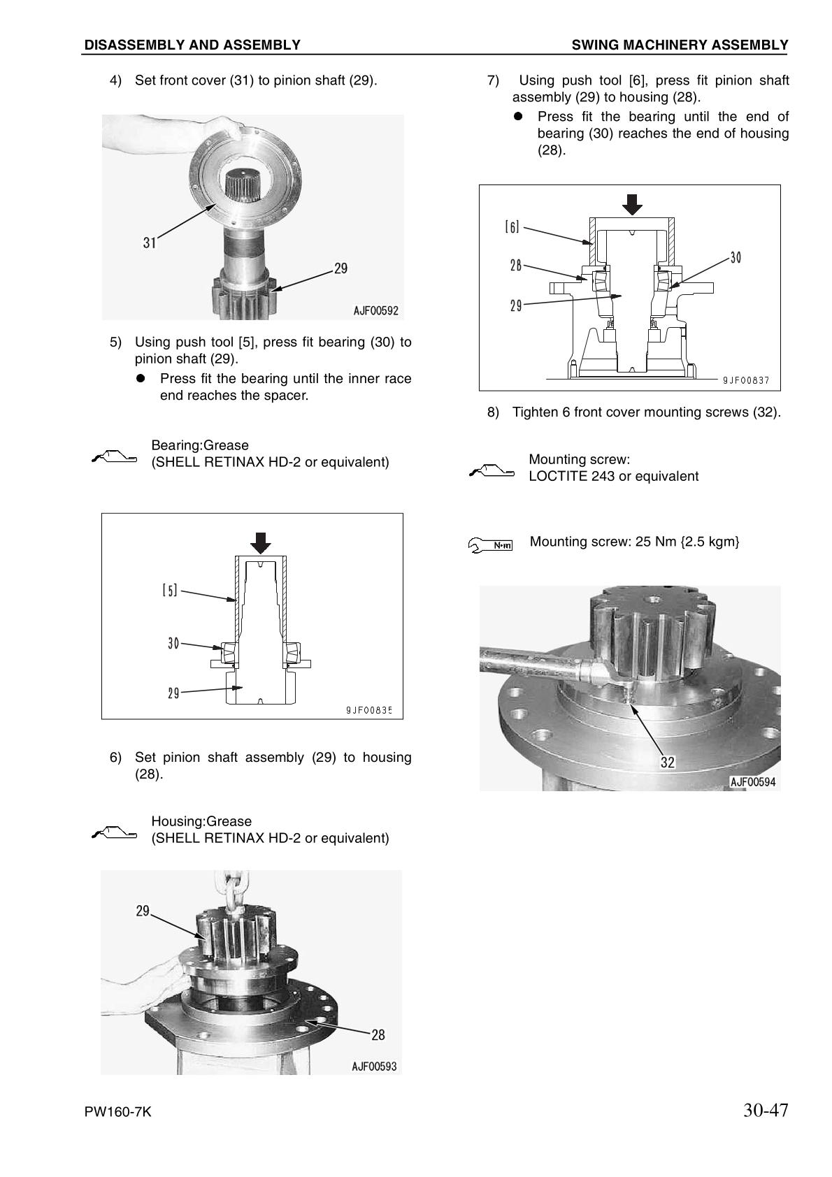 Komatsu PW160-7K Hydraulic Excavator Service Repair Manual - Image 3