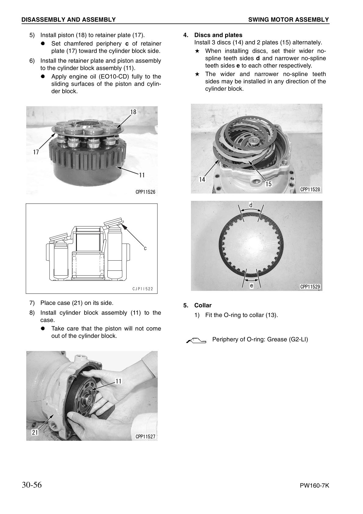 Komatsu PW160-7K Hydraulic Excavator Service Repair Manual - Image 4