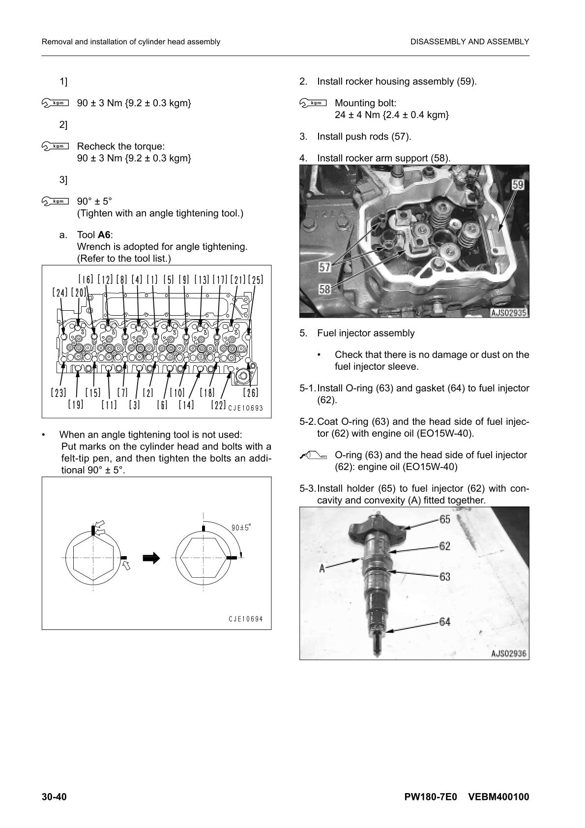 Komatsu PW180-7E0 Hydraulic Excavator Service Repair Manual - Image 4