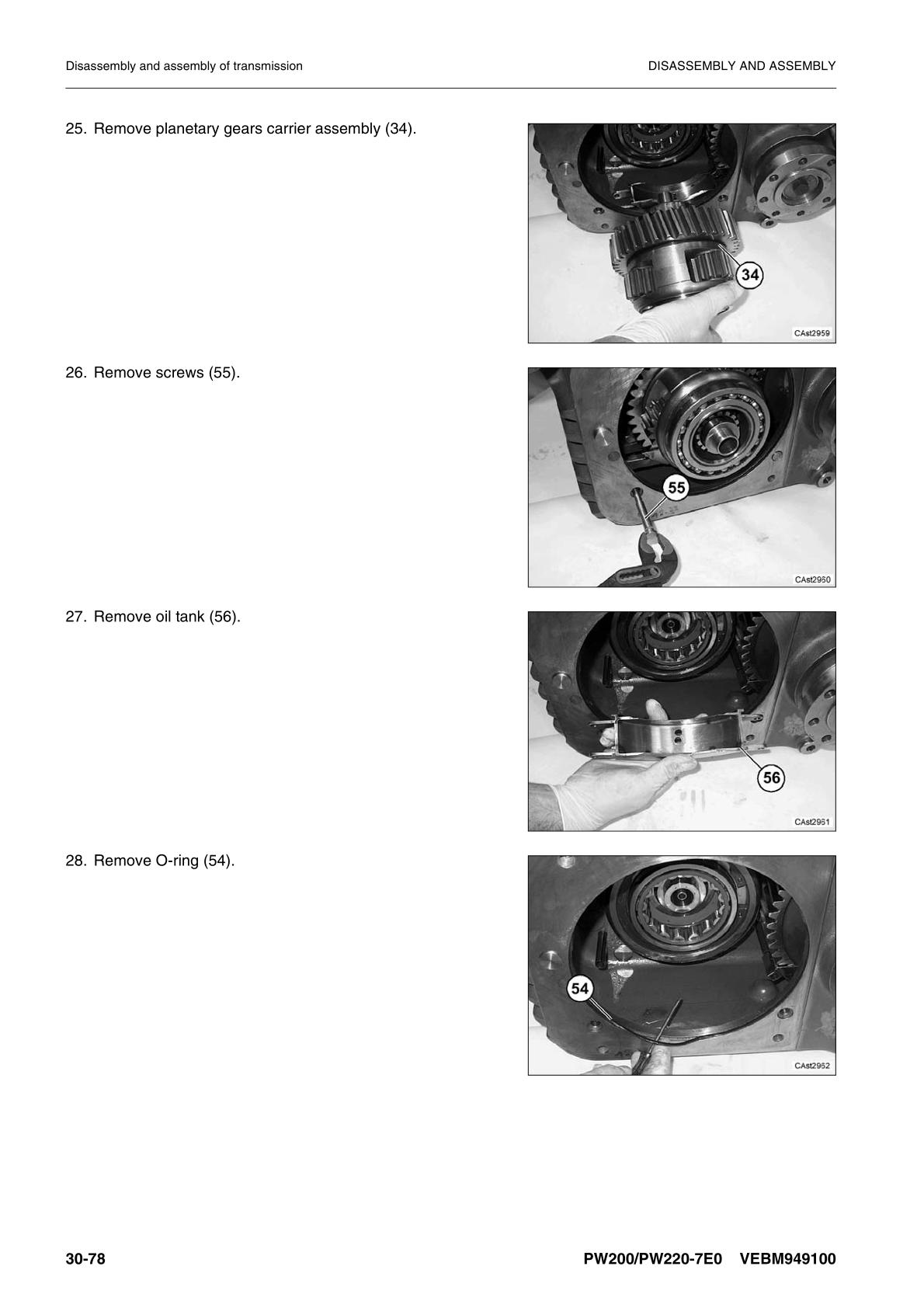 Komatsu PW200-7E0 PW220-7E0 Hydraulic Excavator Service Repair Manual - Image 3