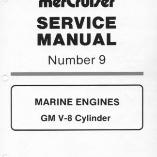Mercruiser Marine Engines #9 GM V-8 Cylinder Service Repair Manual
