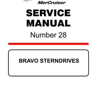 Mercury Mercruiser Marine Engines #28 Bravo Sterndrives Service Repair Manual