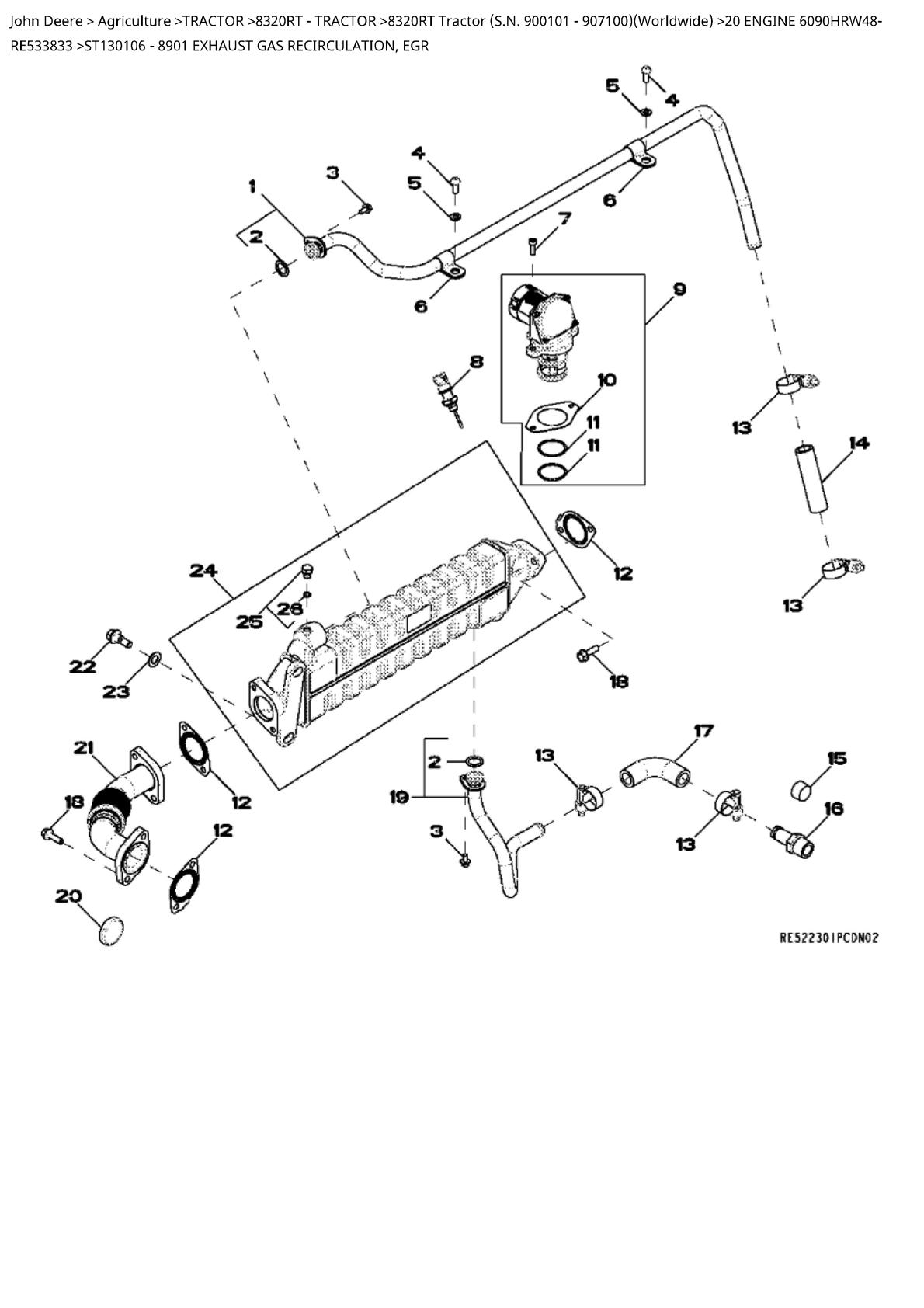 John Deere 8320RT Tractor Parts Catalogue manual - Image 3