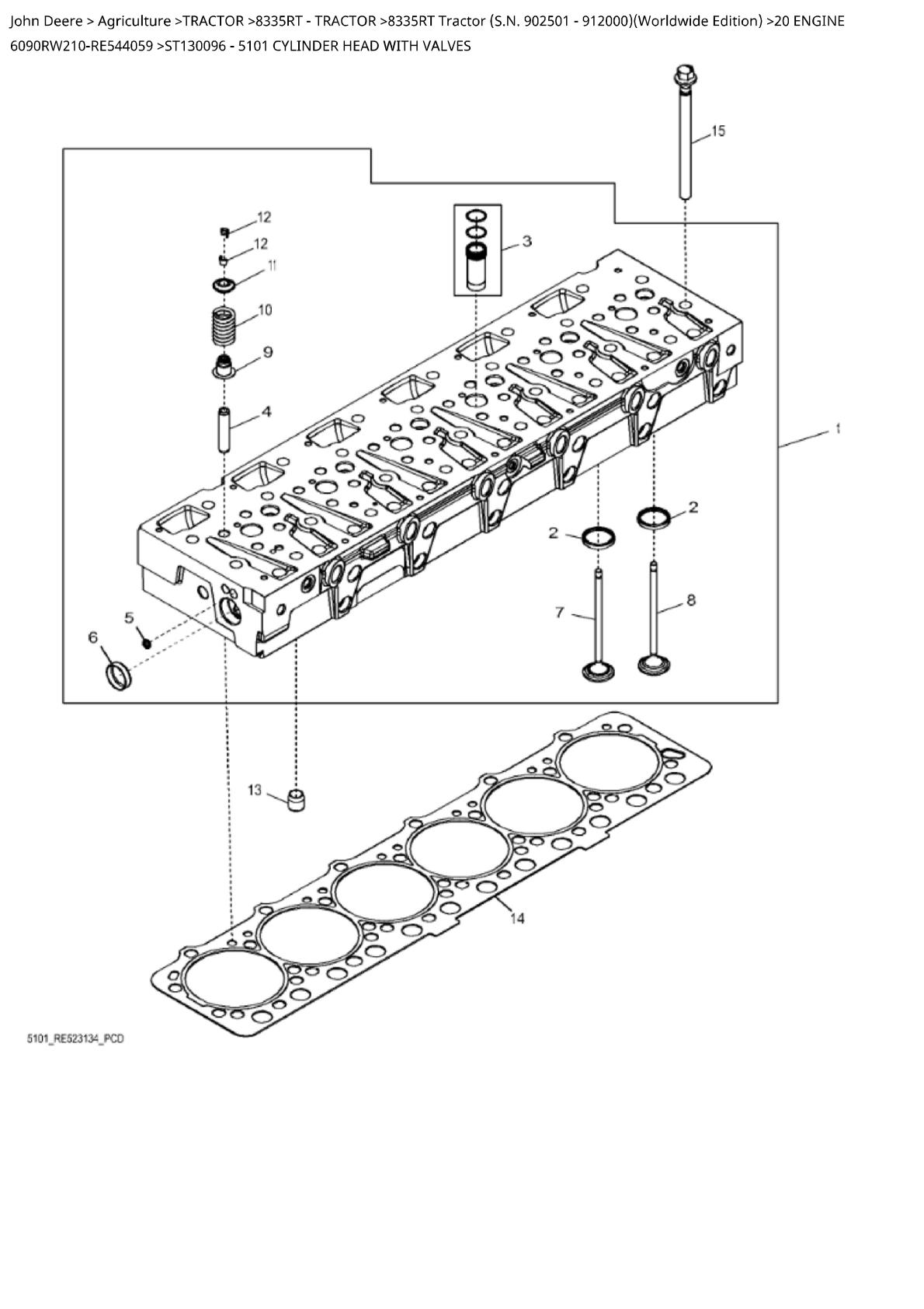 John Deere 8335RT Tractor Parts Catalogue manual - Image 3