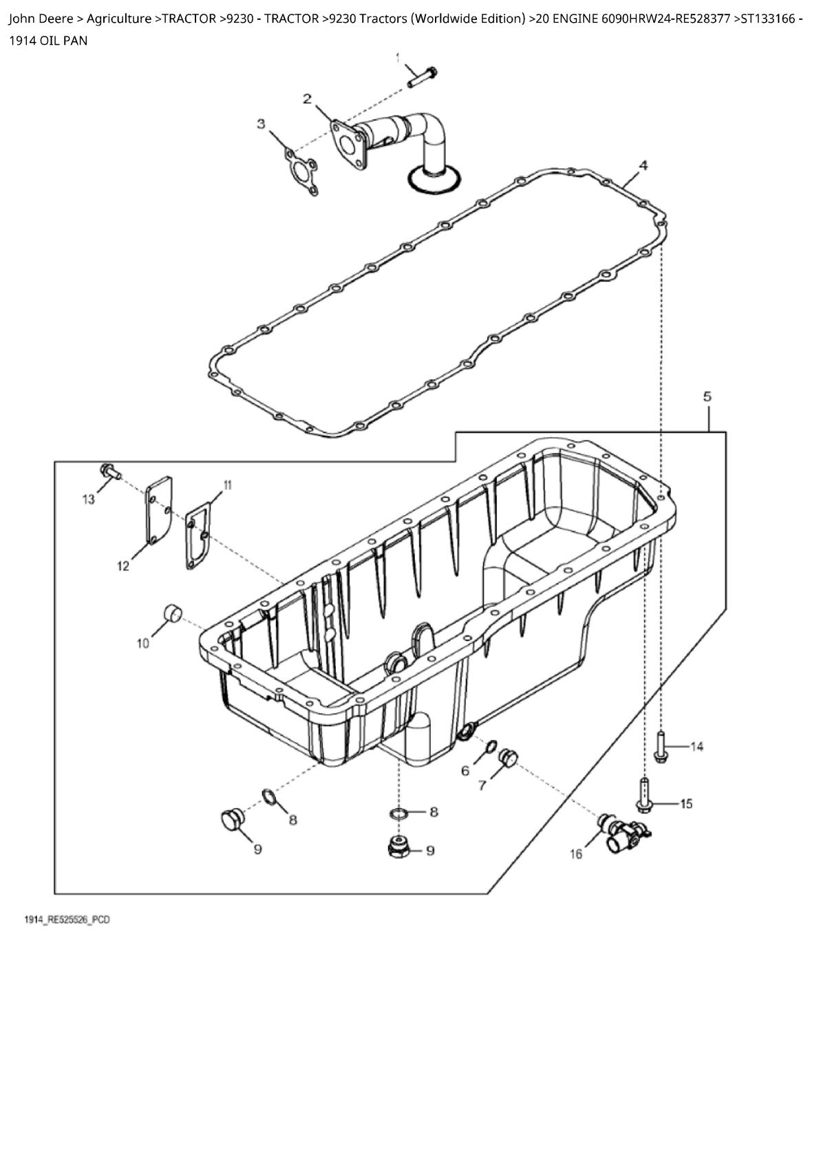 John Deere 9230 Tractor Parts Catalogue manual - Image 2