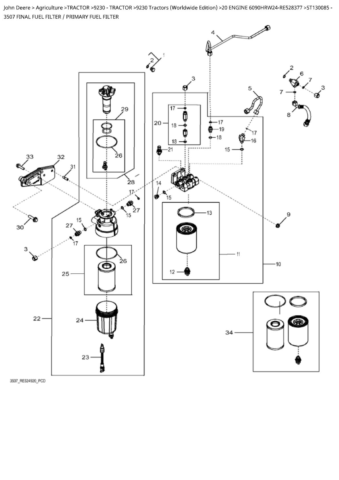 John Deere 9230 Tractor Parts Catalogue manual - Image 4