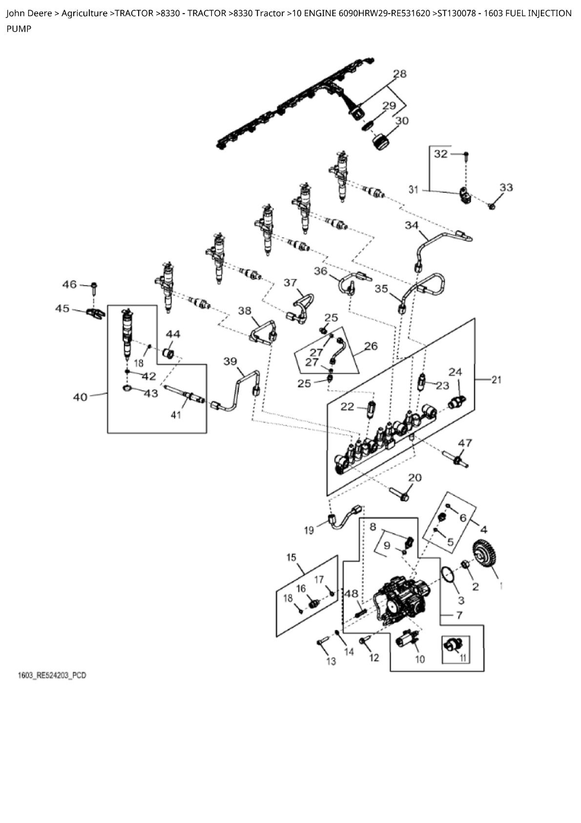 John Deere 8330 Tractor Parts Catalogue manual - Image 2