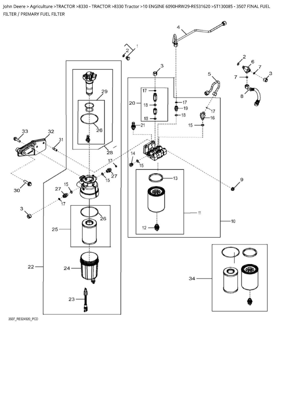 John Deere 8330 Tractor Parts Catalogue manual - Image 4
