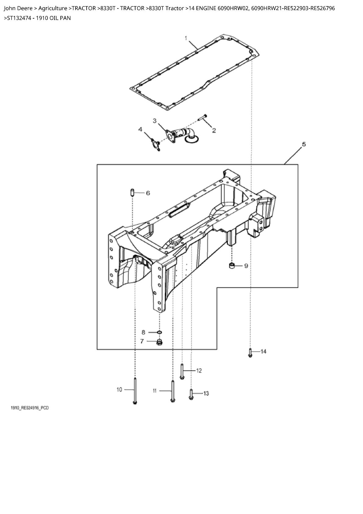 John Deere 8330T Tractor Parts Catalogue manual - Image 2