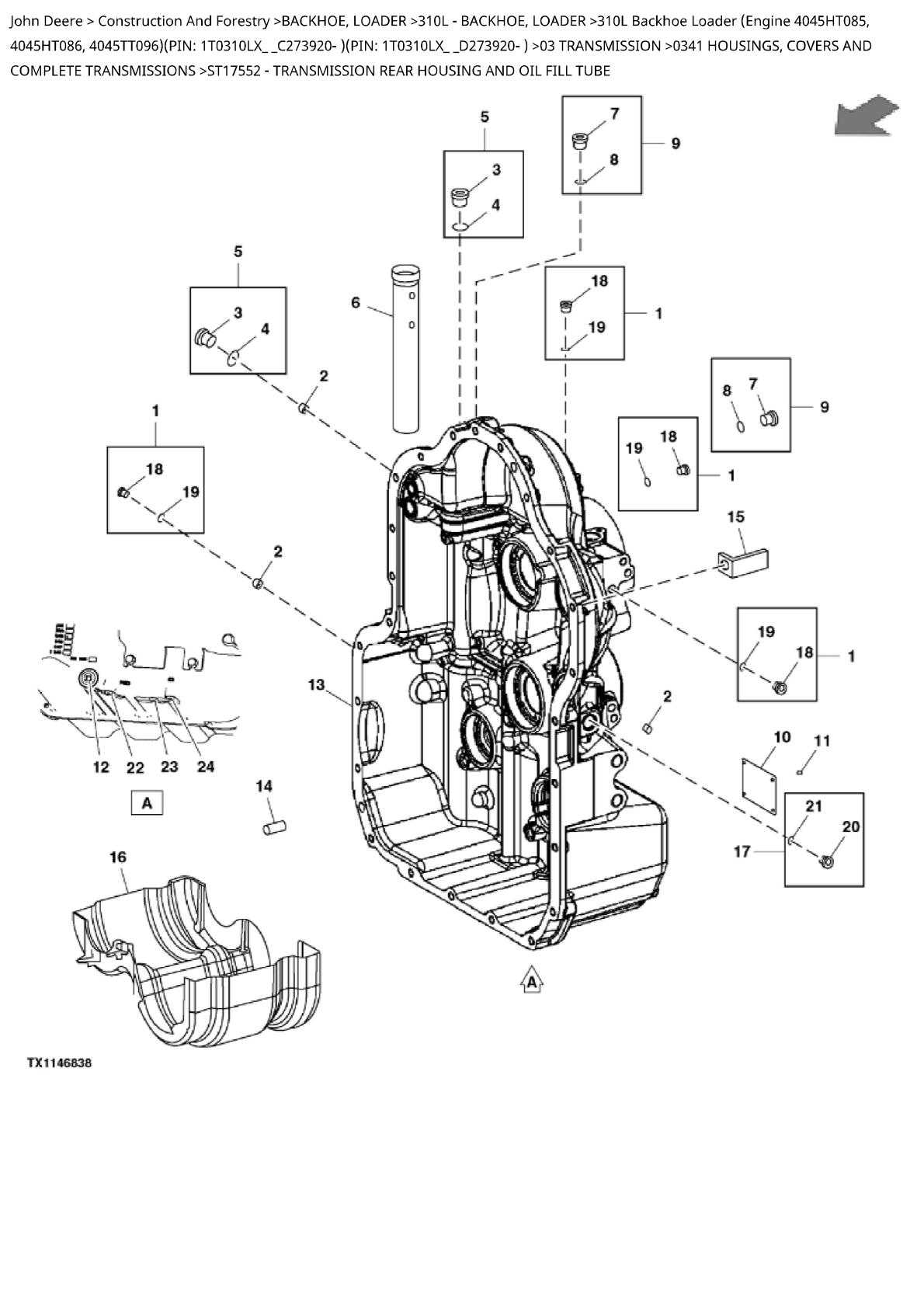 John Deere 310L Backhoe Loader Parts Catalogue manual - Image 3