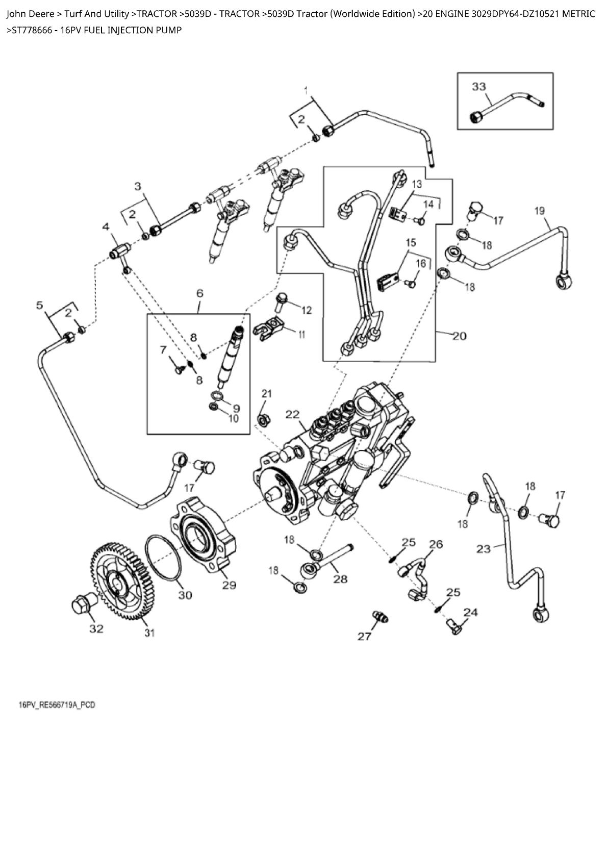 John Deere 5039D Tractor Parts Catalogue manual - Image 2
