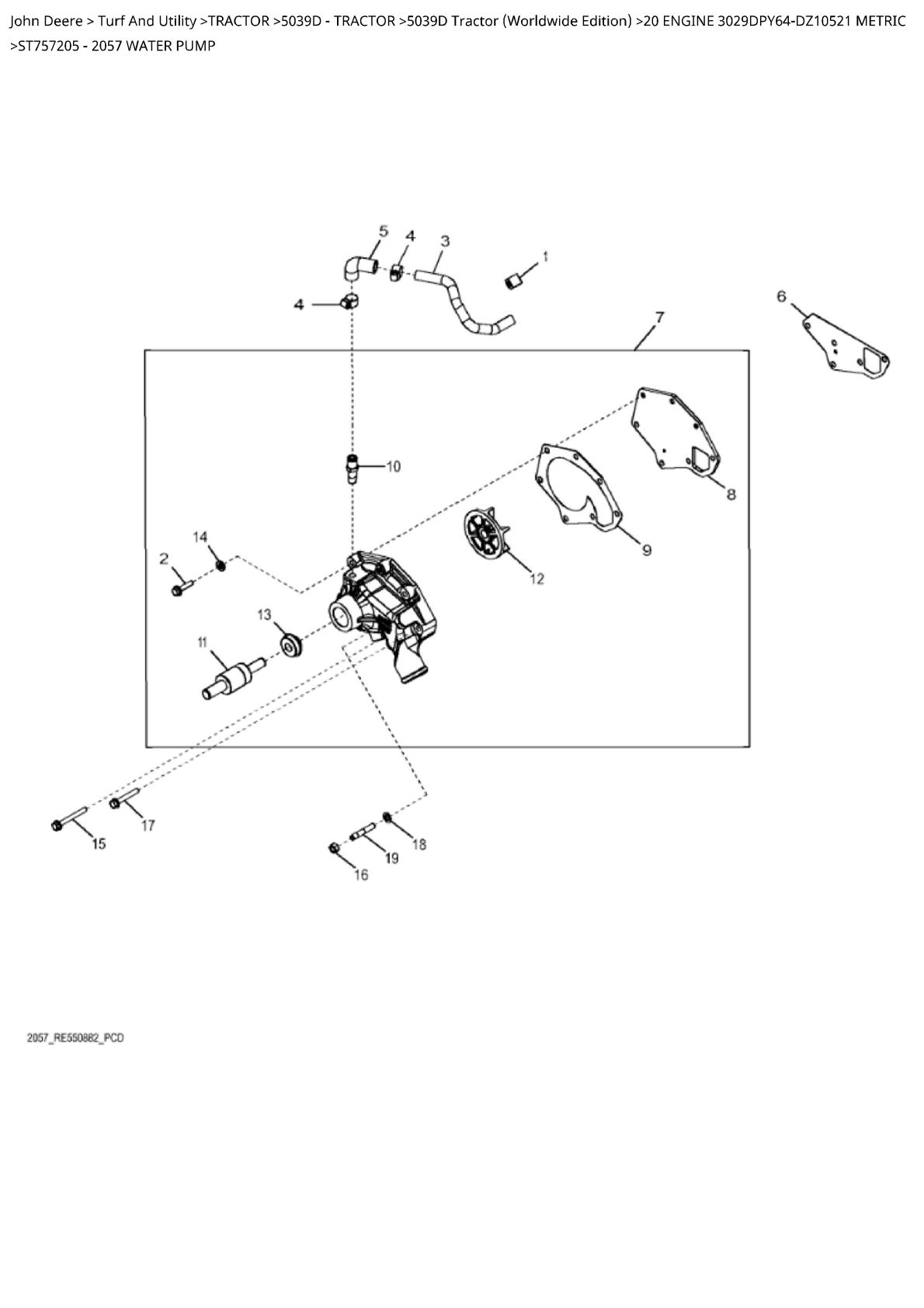 John Deere 5039D Tractor Parts Catalogue manual - Image 3