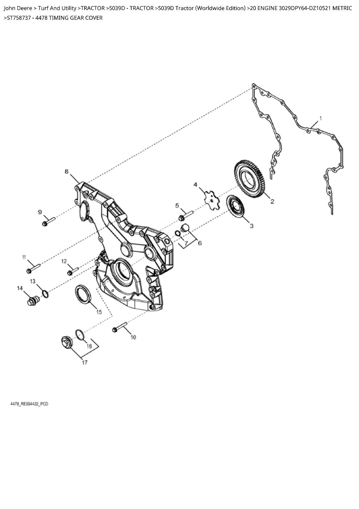John Deere 5039D Tractor Parts Catalogue manual - Image 4