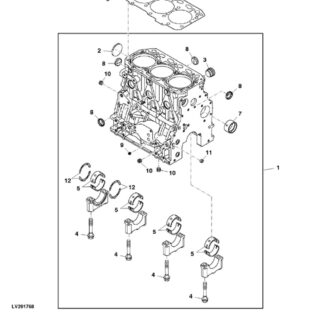 John Deere 2032R Tractor Parts Catalogue manual
