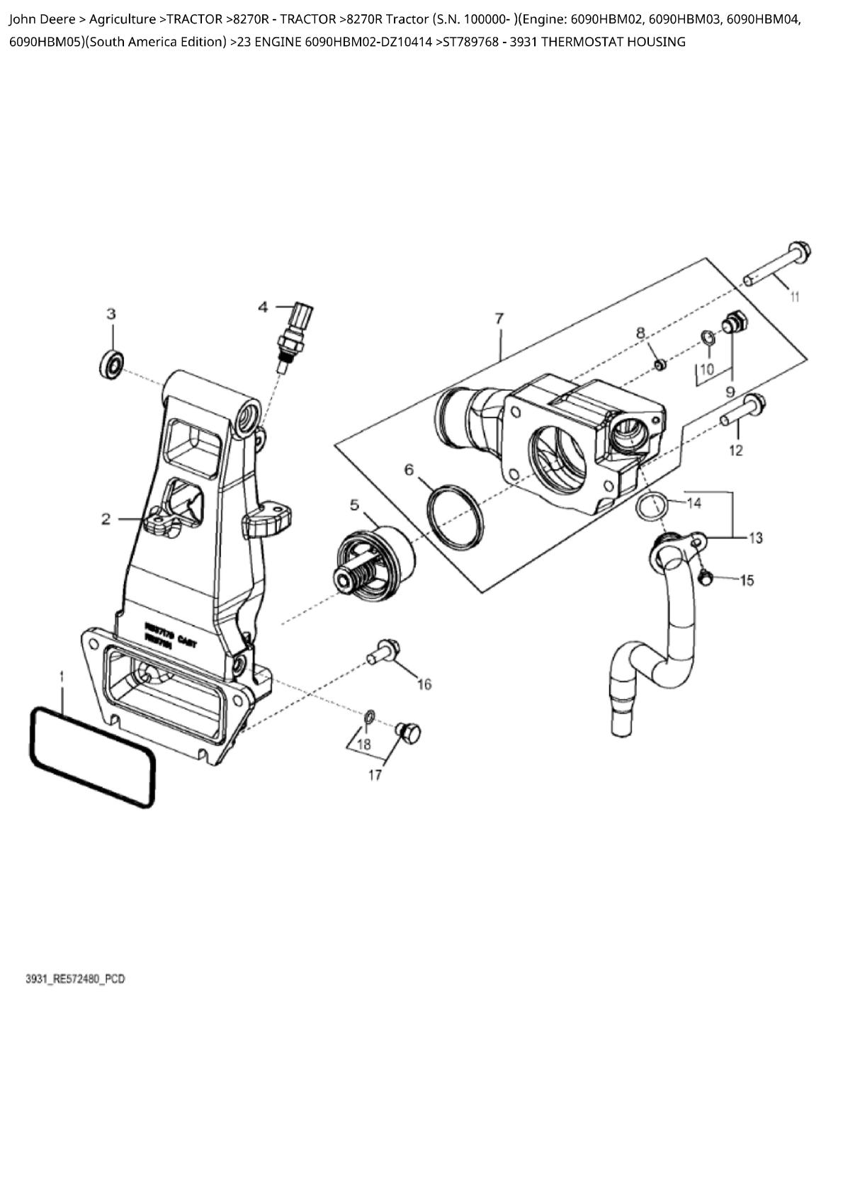 John Deere 8270R Tractor Parts Catalogue manual - Image 3
