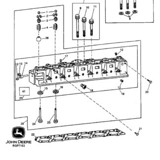 John Deere 8560, 8760 and 8960 Tractors Parts Catalogue manual