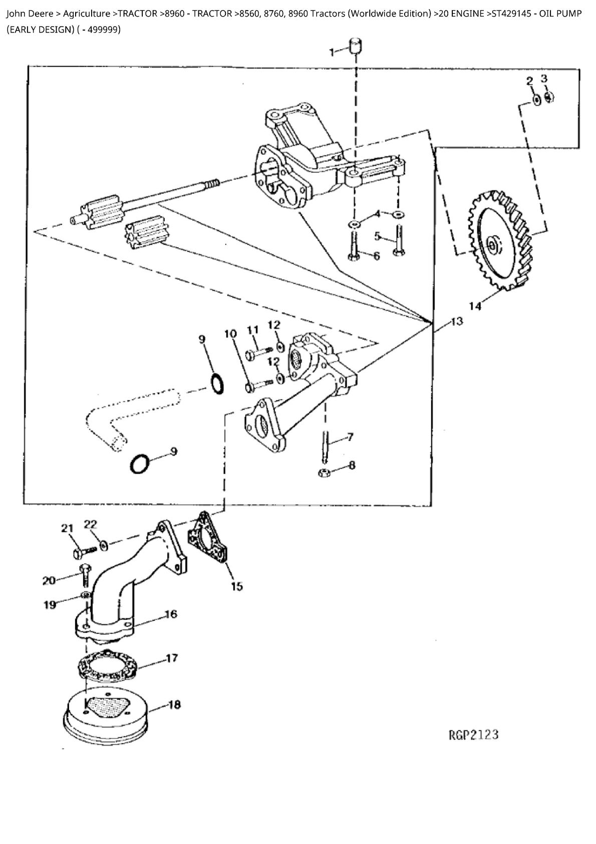 John Deere 8560, 8760 and 8960 Tractors Parts Catalogue manual - Image 2
