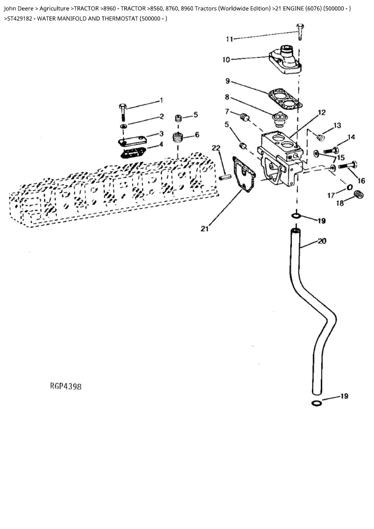 John Deere 8560, 8760 and 8960 Tractors Parts Catalogue manual - Image 3