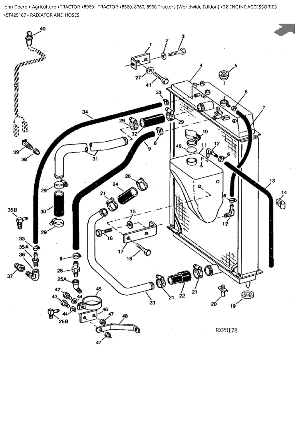 John Deere 8560, 8760 and 8960 Tractors Parts Catalogue manual - Image 4