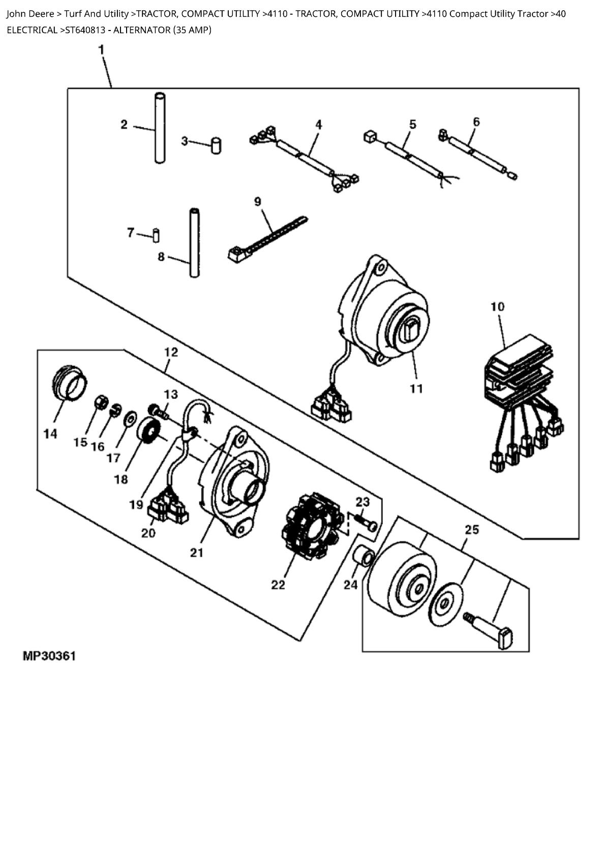 John Deere 4110 Compact Utility Tractor Parts Catalogue manual - Image 4