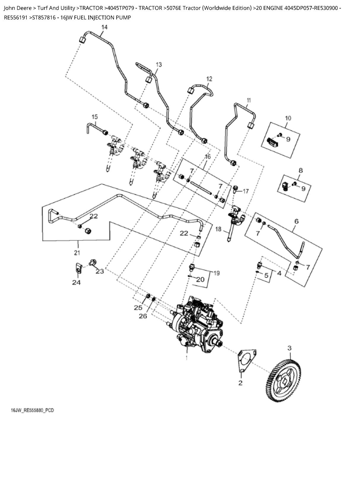 John Deere 5076E Tractor Parts Catalogue manual - Image 2