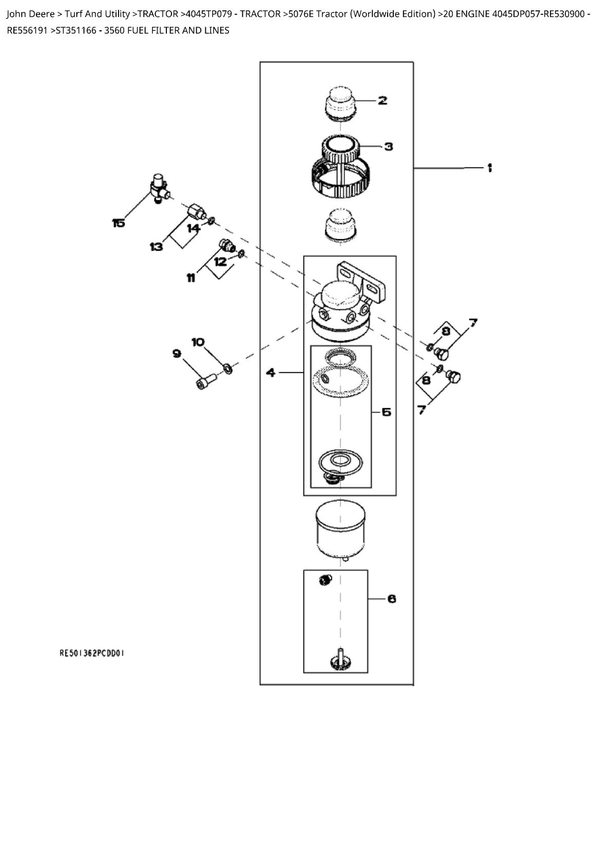 John Deere 5076E Tractor Parts Catalogue manual - Image 3