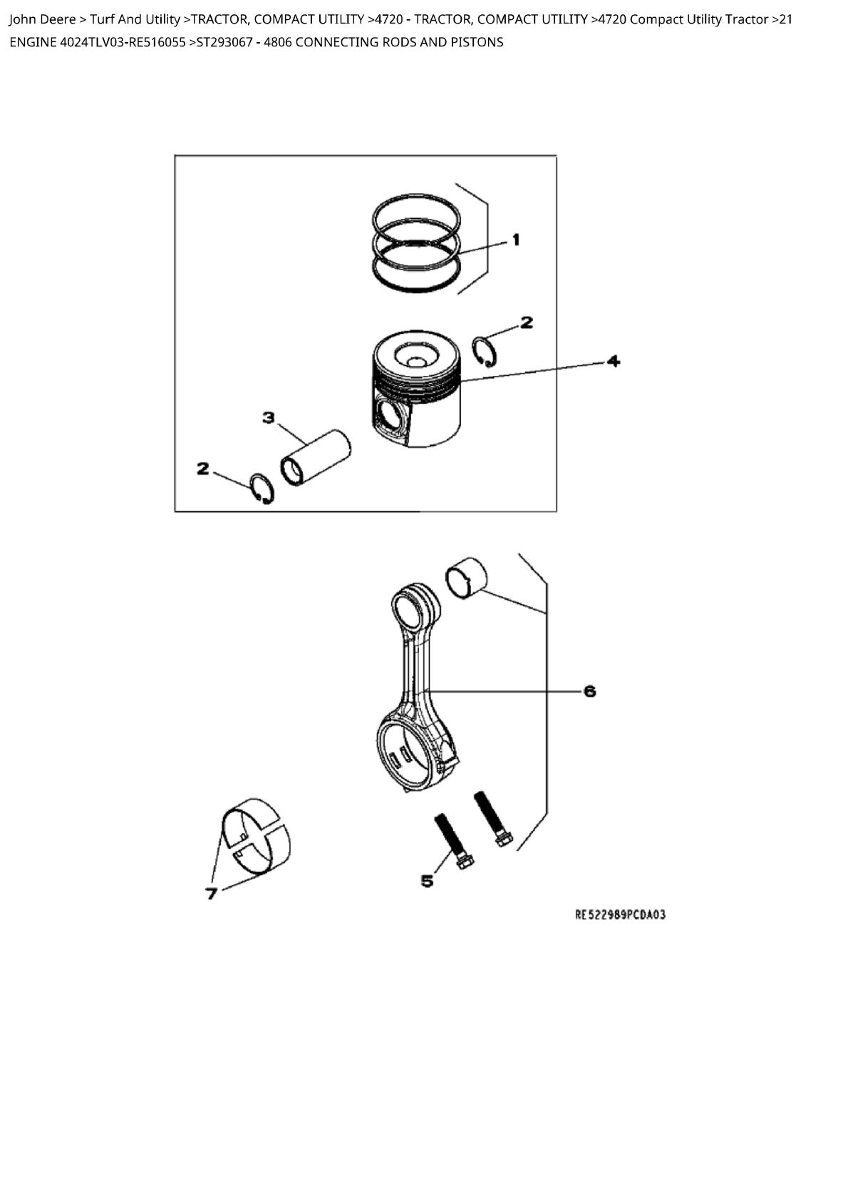John Deere 4720 Compact Utility Tractor Parts Catalogue manual - Image 2