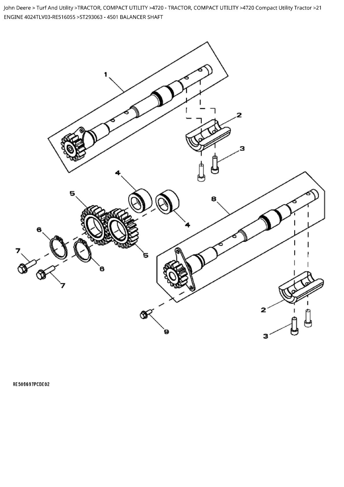 John Deere 4720 Compact Utility Tractor Parts Catalogue manual - Image 4