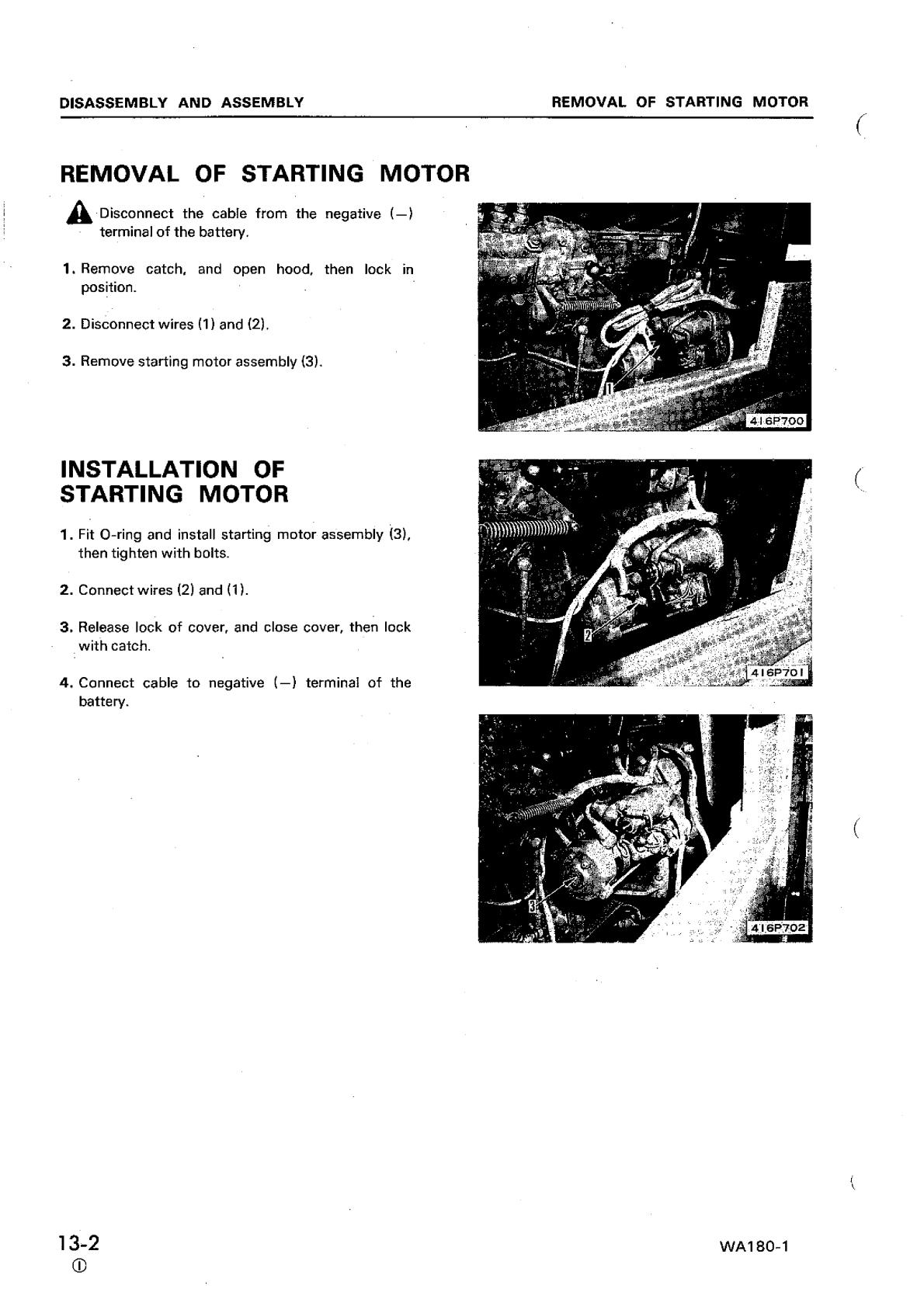 Komatsu WA180-1 Wheel Loader Service Repair Manual - Image 2