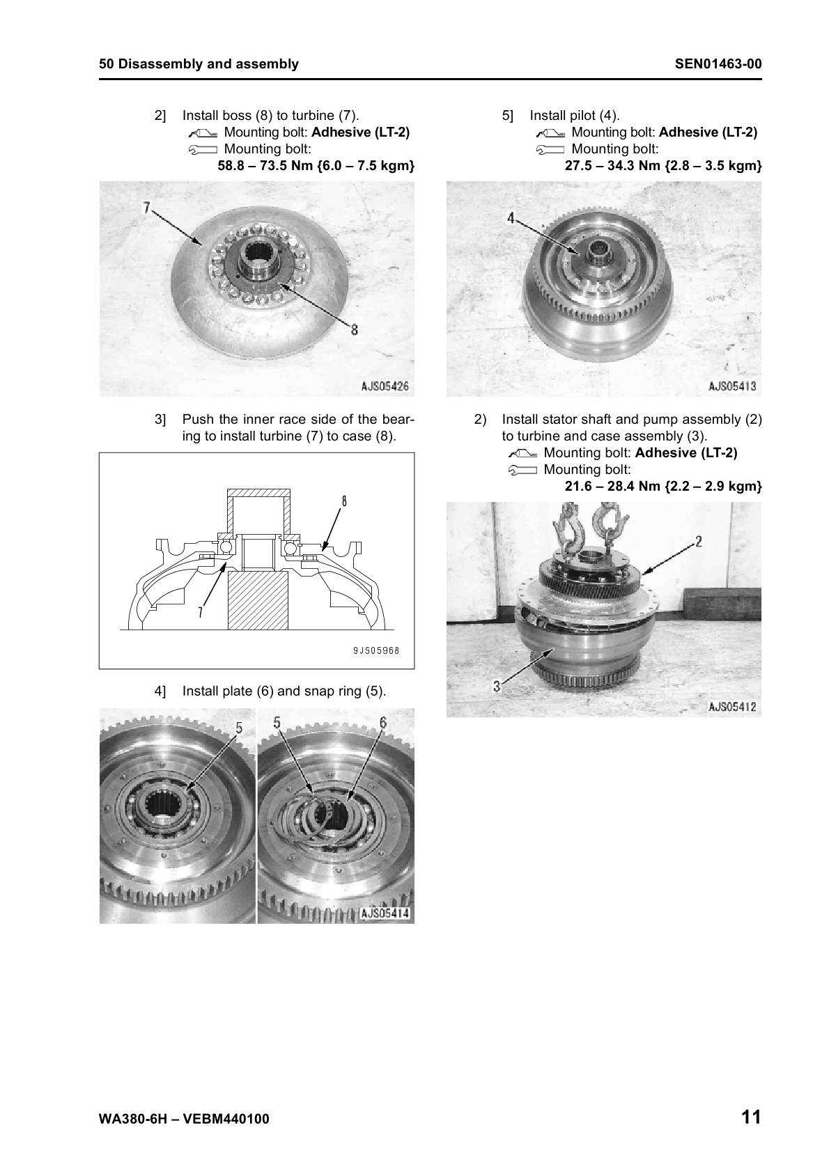 Komatsu WA380-6H Wheel Loader Service Repair Manual - Image 4