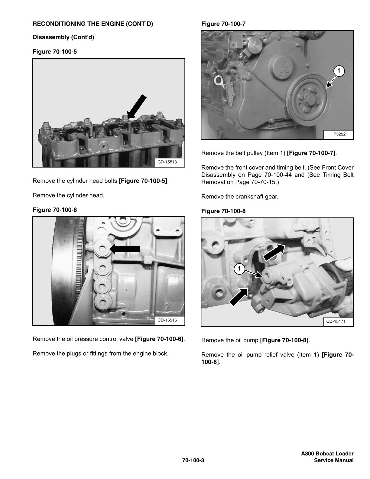 Bobcat A300 All Wheel Steer Loader Service Repair Manual - Image 3