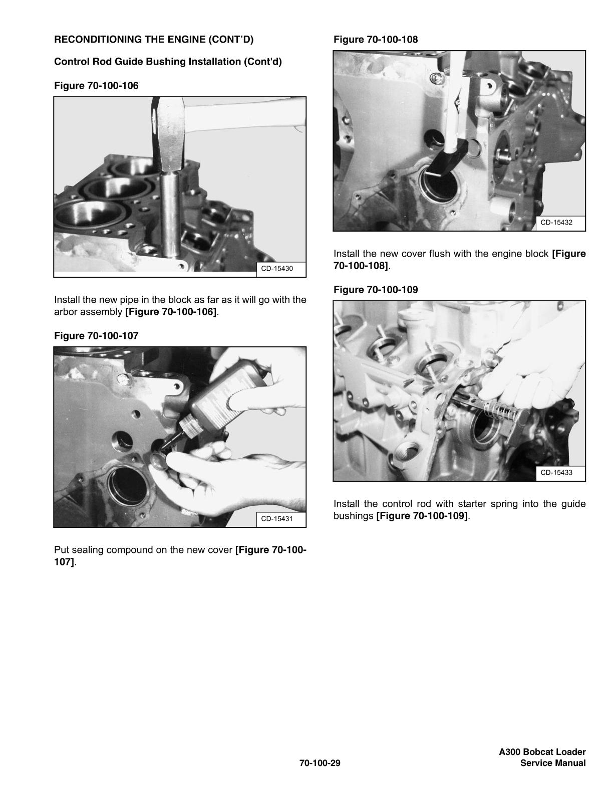 Bobcat A300 All Wheel Steer Loader Service Repair Manual - Image 4