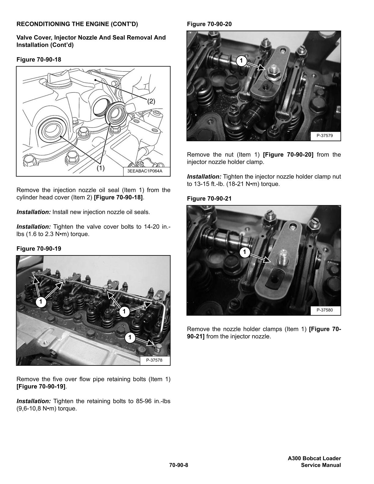 Bobcat A300 All Wheel Steer Loader Service Repair Manual - Image 3