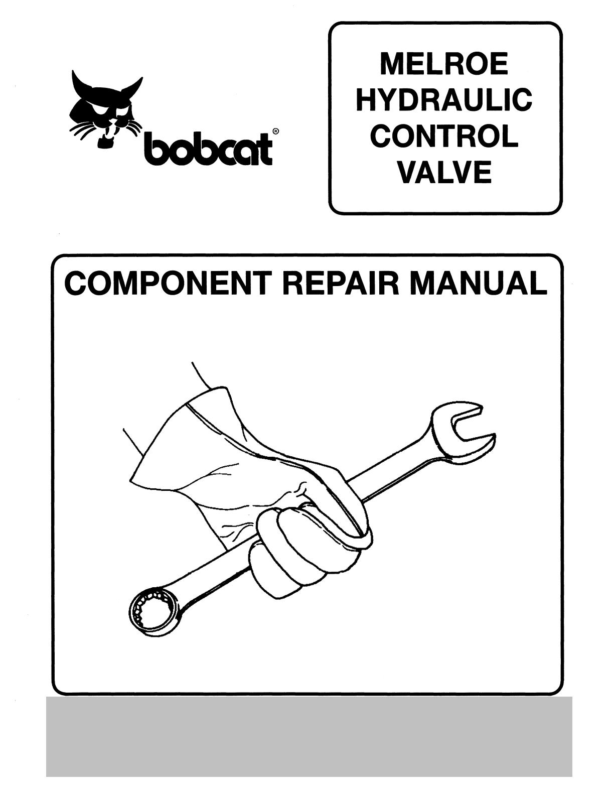 Bobcat Hydraulic Control Valve Component Service Repair Manual