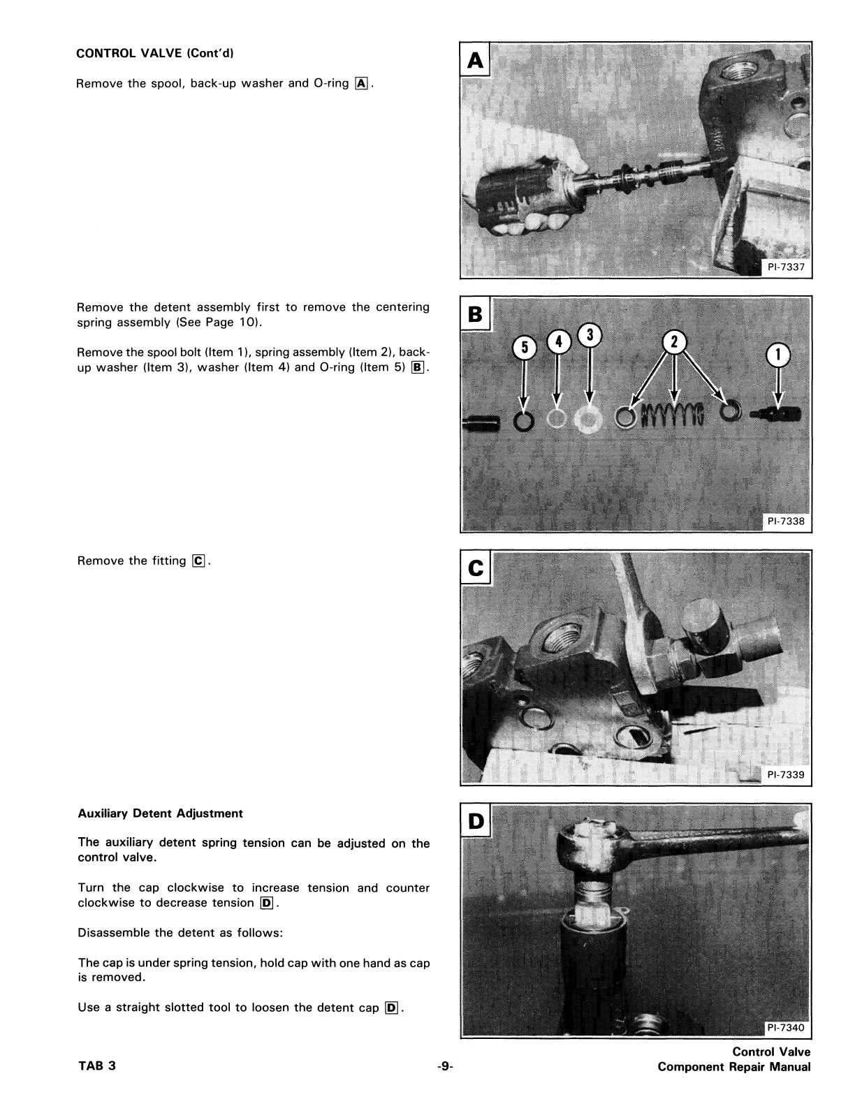 Bobcat Hydraulic Control Valve Component Service Repair Manual - Image 4