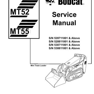 Bobcat MT52 MT55 Compact Track Loader Service Repair Manual