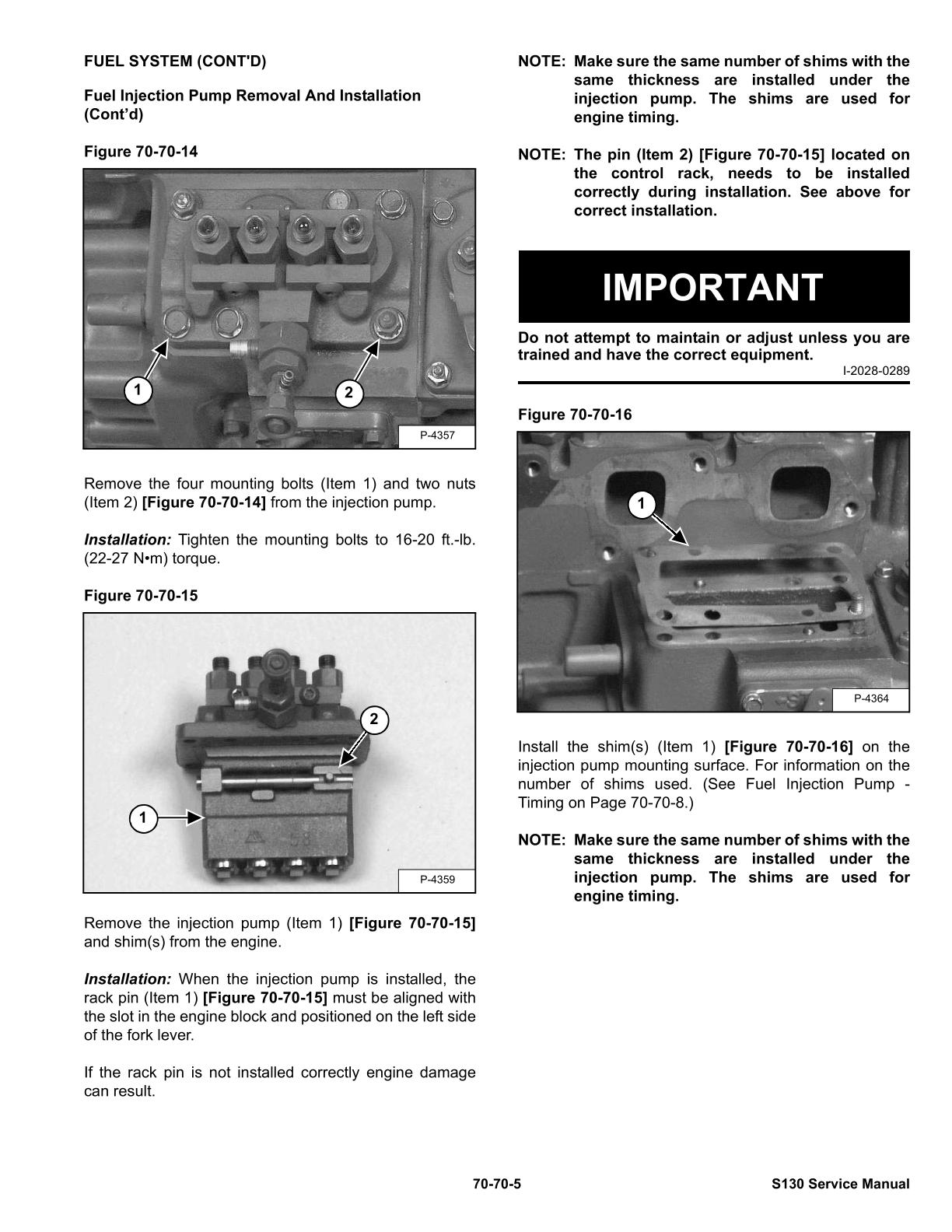Bobcat S130 Skid Steer Loader Service Repair Manual - Image 4