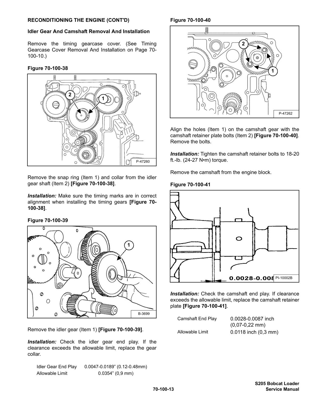 Bobcat S205 Skid Steer Loader Service Repair Manual - Image 4
