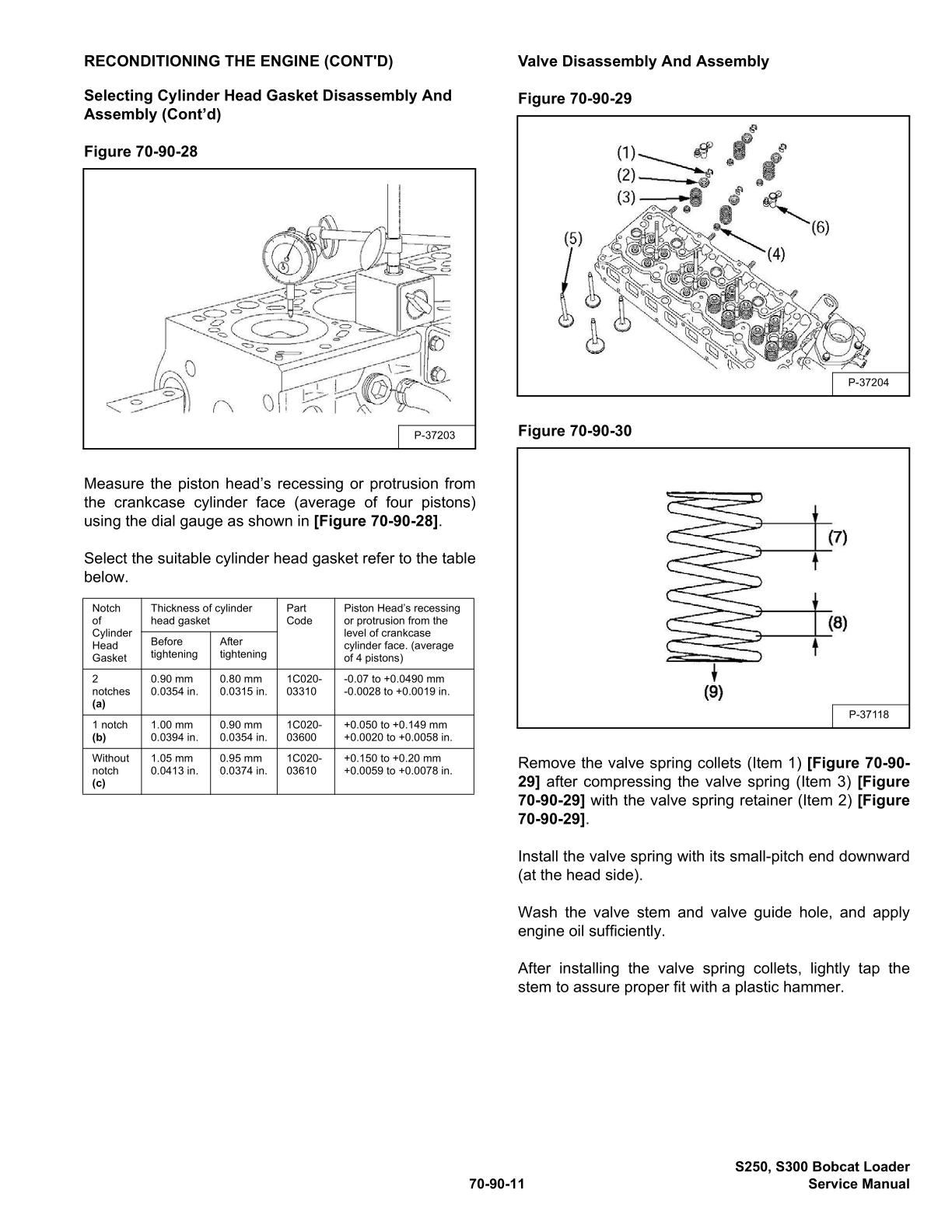 Bobcat S250, S300 Skid Steer Loader Service Repair Manual - Image 4