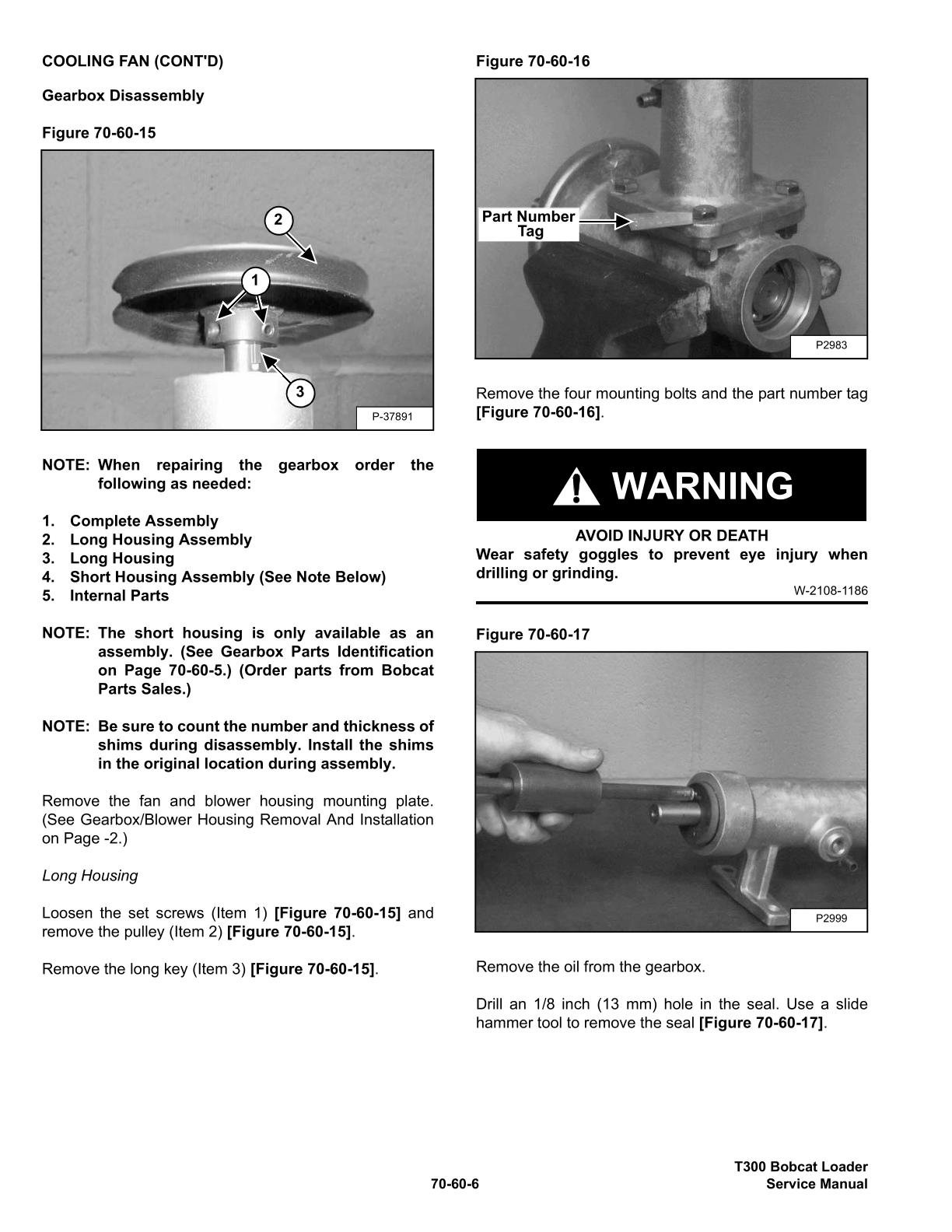 Bobcat T300 Compact Track Loader Service Repair Manual - Image 3
