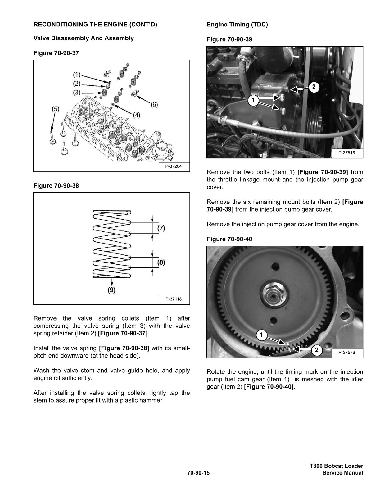 Bobcat T300 Compact Track Loader Service Repair Manual - Image 4